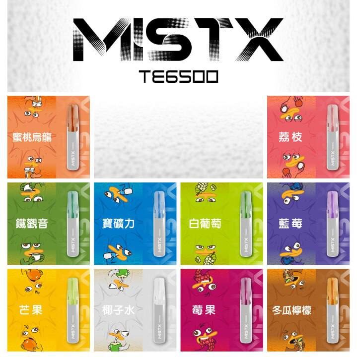 MISTX 鴨嘴獸 一次性電子煙 6500口|人氣拋棄式小煙